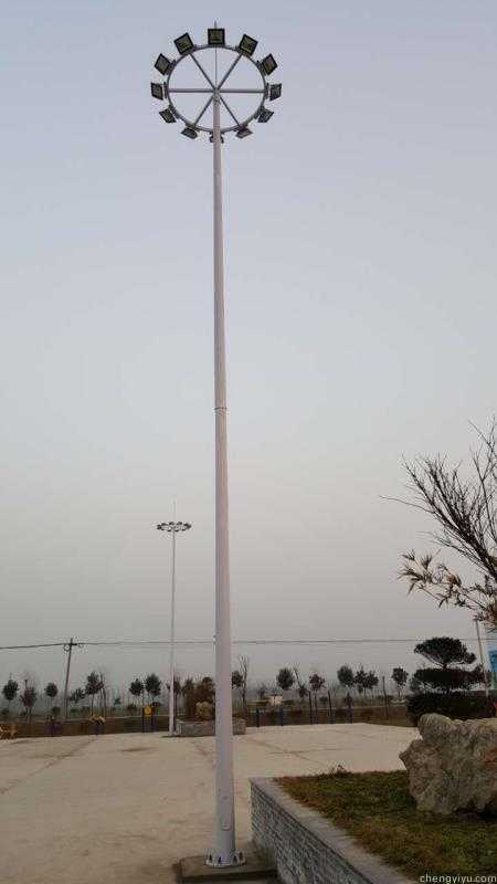河南郑州198组12米路灯和36组14米3火中杆灯